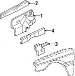 94413710 - Body: Apron &amp; Wheelhouse for Chevrolet: Spectrum Image