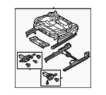 4K0881106H - Body: Cushion Frame for Audi Image image