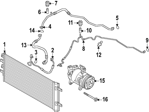 Condenser, Compressor & Lines for 2025 Mini Countryman #0