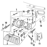 E8DZ13008A - Electrical: Headlamp Assembly for Ford: Taurus Image