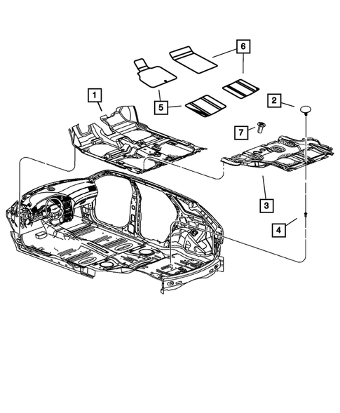 Carpets, Floor Mats, Load Floor and Silencers for 2008 Chrysler Pacifica #1