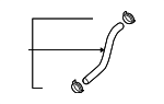 254153M000 - : 2009-2011 Hyundai Genesis - Lower Hose for Hyundai: Genesis Image