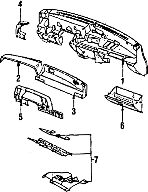 Instrument Panel for 1985 Subaru DL #0