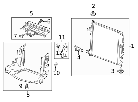 Radiator & Components for 2019 Cadillac CTS #1