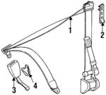 1248600586 - Electrical: Retractor Assembly for Mercedes-Benz Image