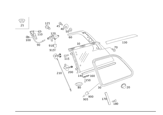 1646701339 - Windows: Shielding Strip for Mercedes-Benz Image image