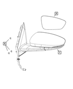 1UY11TZZAF - : Outside Rear-View Mirror, Left for Chrysler: 200 Image