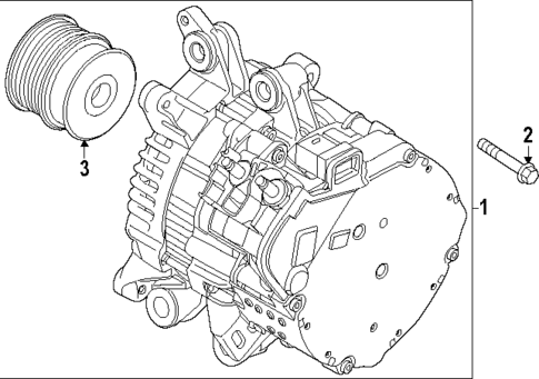 Alternator for 2024 Volvo V60 Cross Country #1
