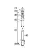 5104575AA - Front Suspension &amp; Drive: Shock Absorber for Mopar Image image