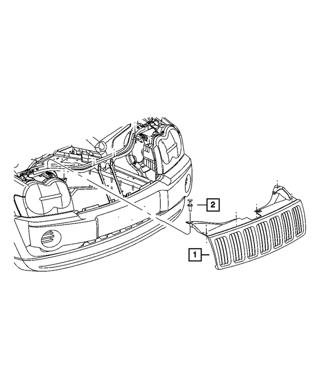 5JR62ZZZAD - Cooling: Radiator Grille for Mopar Image