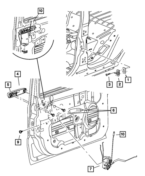 Front Door for 2007 Jeep Commander #0