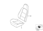 52108411361 - Seats: Left Backrest Upholstery for BMW Image