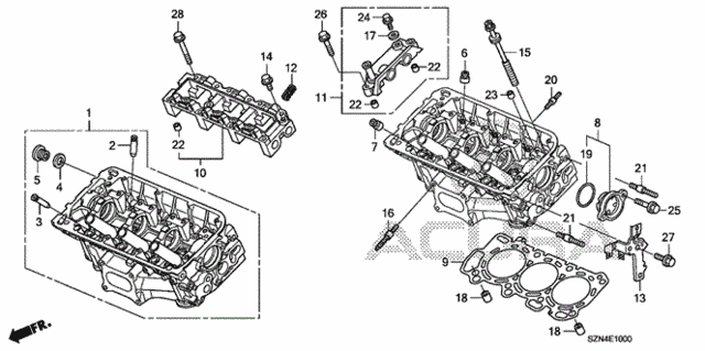 Front Cylinder Head for 2011 Acura ZDX #0