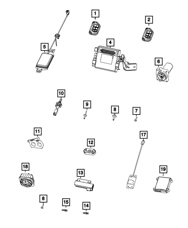 68583992AB - : Hub Receiver for Mopar Image