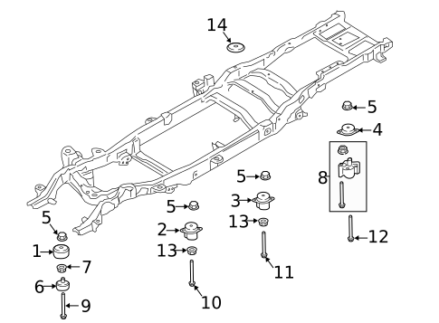 Frame & Components for 2017 Ford F-350 Super Duty #1