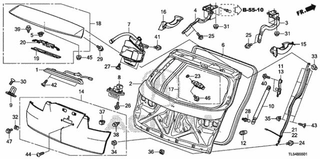 Tailgate (Power) for 2013 Acura TSX #0