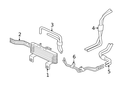 Trans Oil Cooler for 2007 Mitsubishi Galant #0