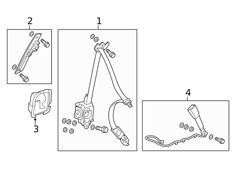 Seat Belt for 2016 Acura RLX #0