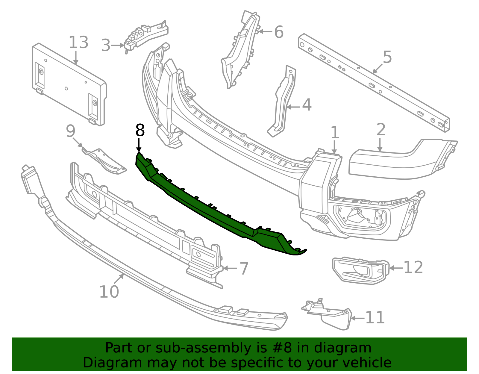 N1WZ-17D957-AHPTM - Valance Panel - 2024-2025 Ford Ranger