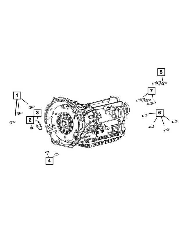 6102411AA - Transmission: Hex Head Bolt And Washer for Mopar Image