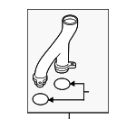 LR092992 - Cooling System: Water Pipe for Land Rover: Defender 110, Defender 90, Discovery, LR4, Range Rover, Range Rover Sport, Range Rover Velar Image