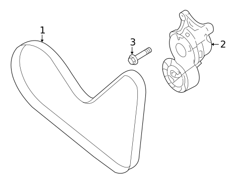 Belts & Pulleys for 2019 Ford Taurus #7