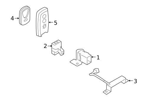 Keyless Entry Components for 2011 Suzuki SX4 #0
