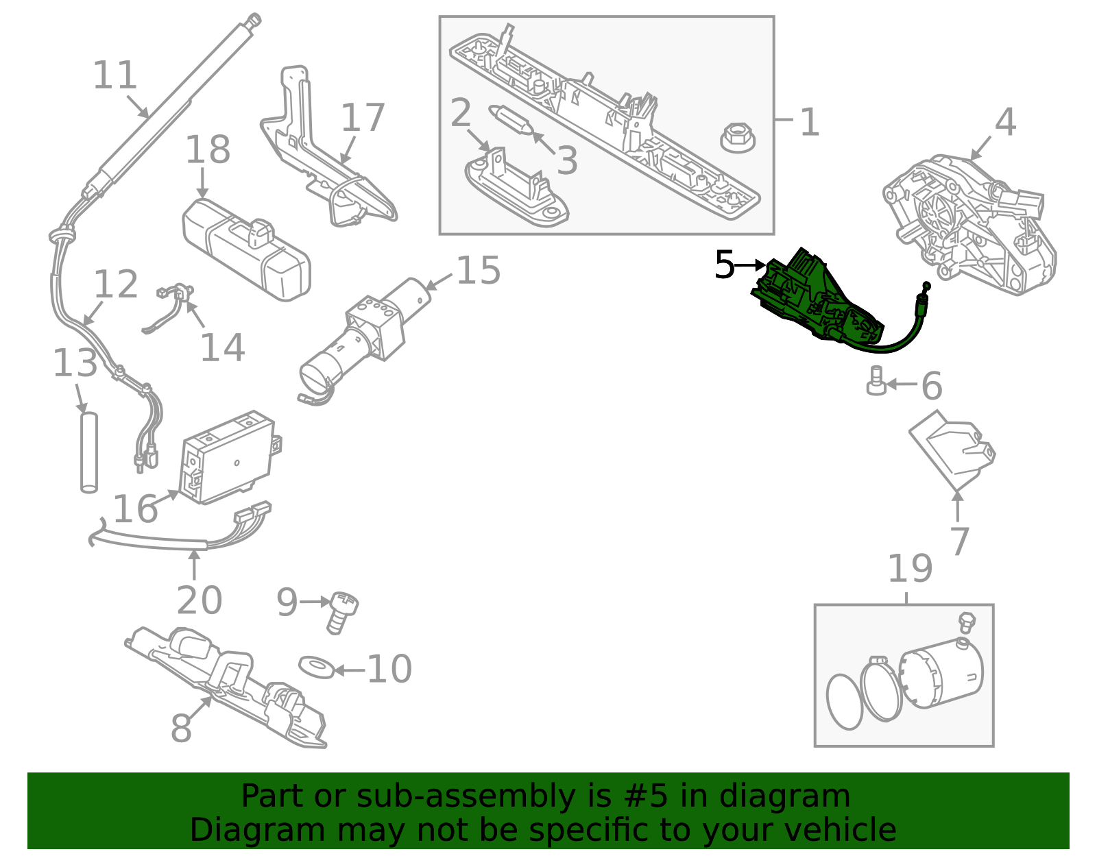 31440492 - Lock Actuator - 2010-2017 Volvo XC60 | Volvo OEM Parts Direct