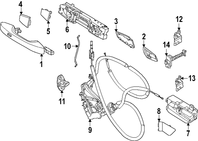 806D17KA3A - : Handle, Outside for Nissan: Armada Image