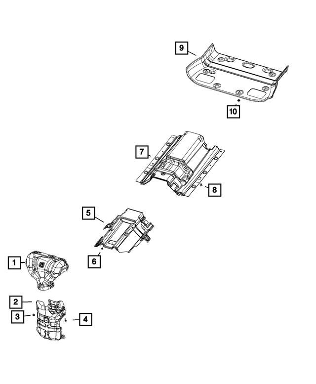 68156468AB - Exhaust: Floor Pan Shield for Mopar Image