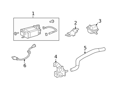 Emission Components for 2009 Toyota Highlander #0