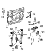 5RR21PW2AC - : Front Door Exterior Handle, Left for Mopar Image