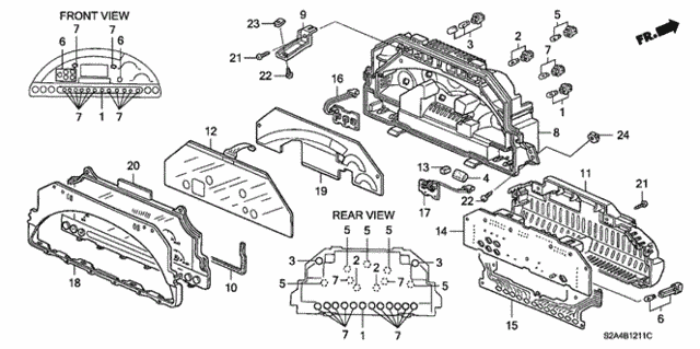 Meter Components (NS) (2) for 2005 Honda S2000 #0