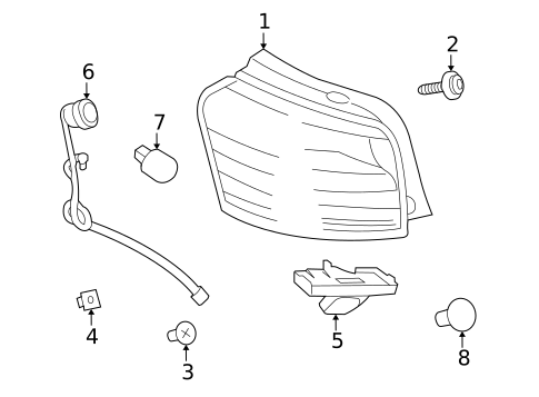 Combination Lamps for 2011 Lexus HS250h #0