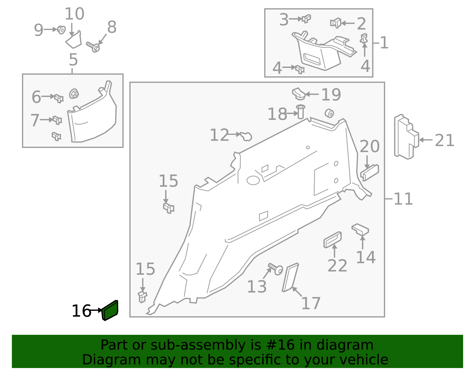 Quarter With Inset KL1Z-4060220-BK - Interior Quarter Panel Trim Panel Insert | Sunrise ...