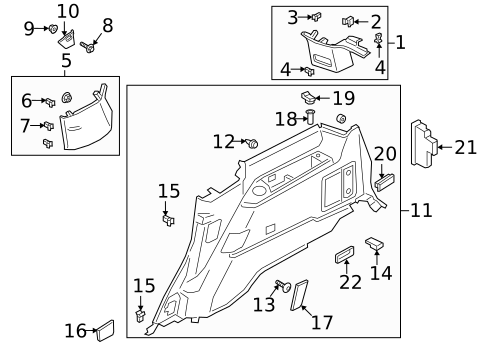 Interior Trim - Quarter Panels for 2022 Lincoln Navigator #0
