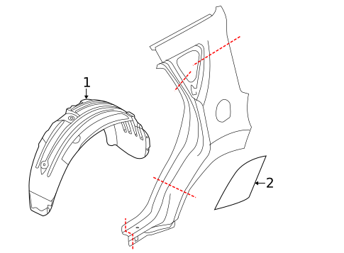 Exterior Trim - Quarter Panel for 2016 Kia Soul EV #0