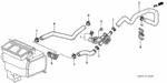 79721S02A00 - Electrical/Exhaust/Heater/Fuel: HOSE A, WATER INLET for Honda Image