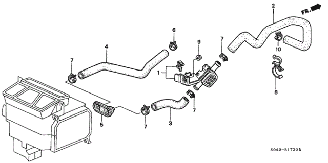 Water Valve for 1997 Honda Civic #0