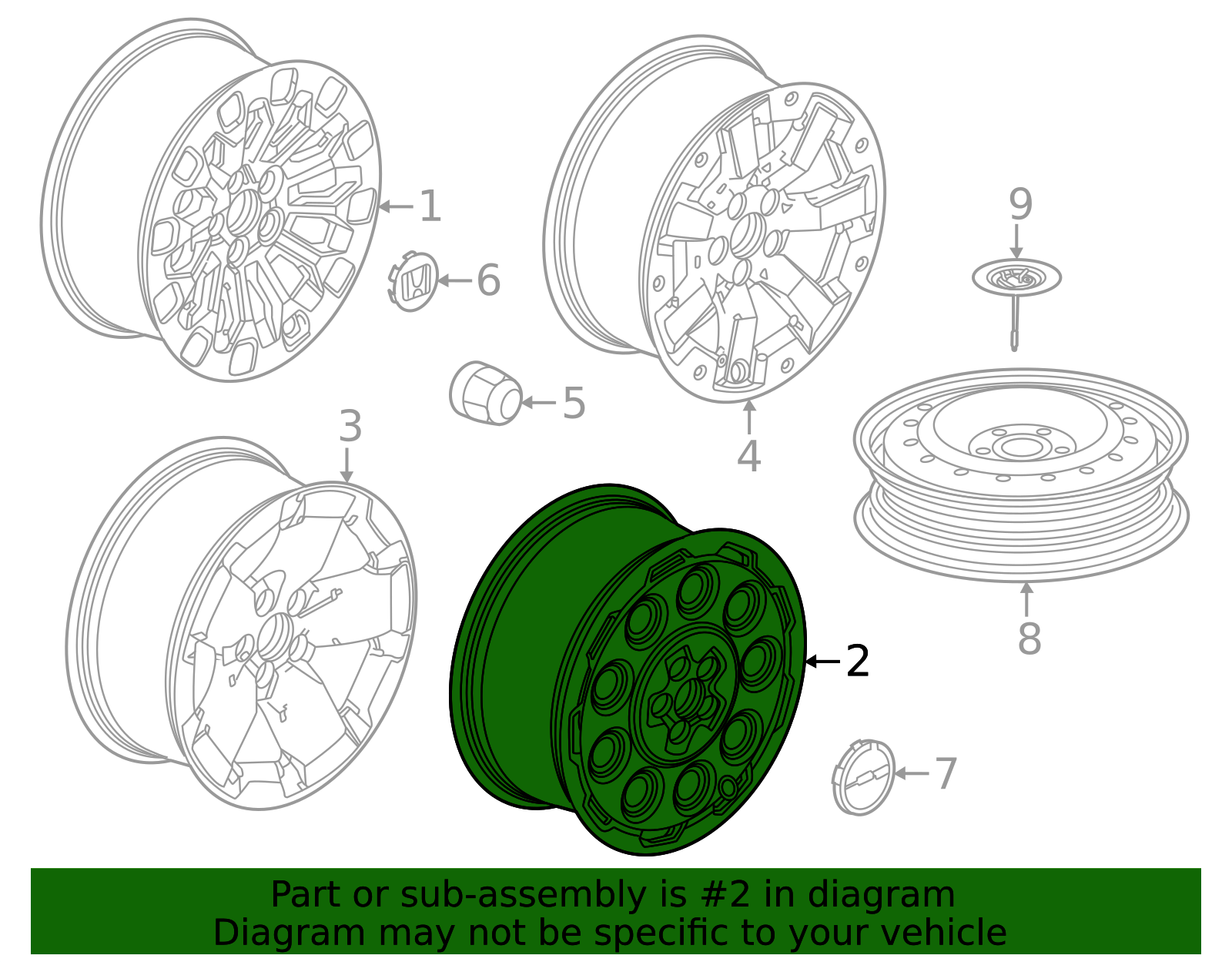 2026 Honda Passport Wheel, Alloy 42700-3BM-A71 | Honda Parts Hub