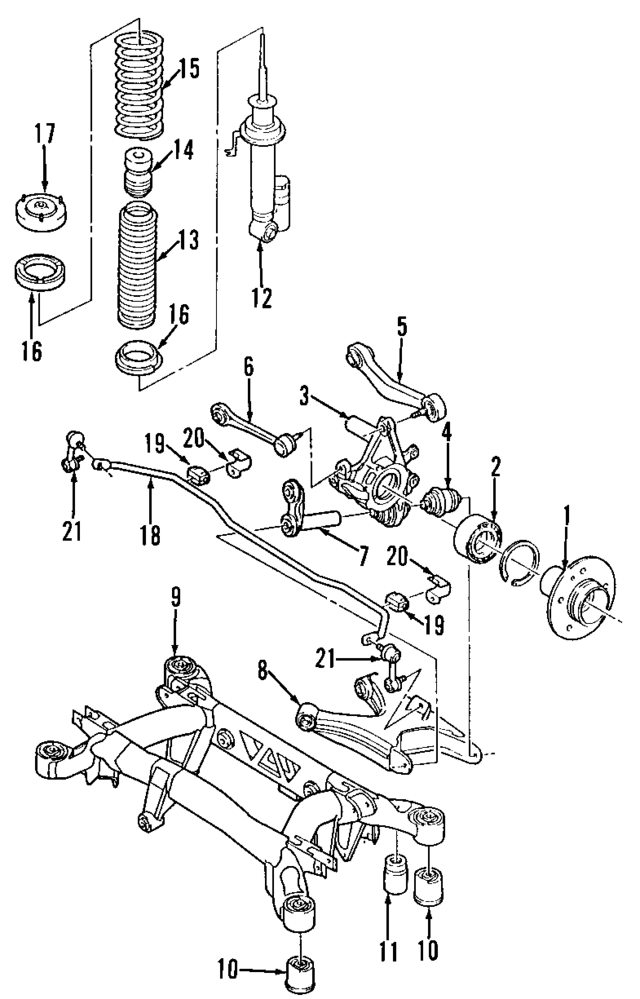 33322347992 - Suspension: Upper Control Arm for BMW Image