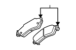 19421343 - Brakes: Brake Pads for Cadillac: CTS, SRX Image