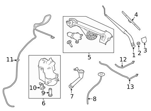 Wiper & Washer Components for 2019 Nissan Altima #0