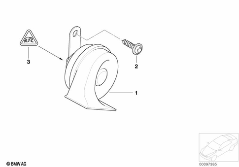 Horn for 2004 BMW 760i #0