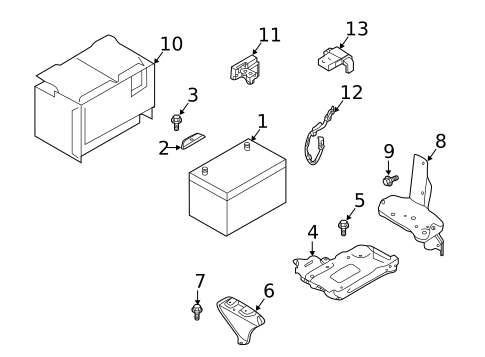 Battery for 2024 INFINITI QX50 #0
