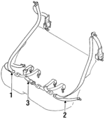 8884465E00 - Electrical: Retractor Assembly for Nissan Image