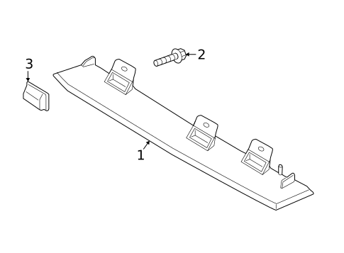 High Mounted Stop Lamp for 2022 Ford Expedition #0