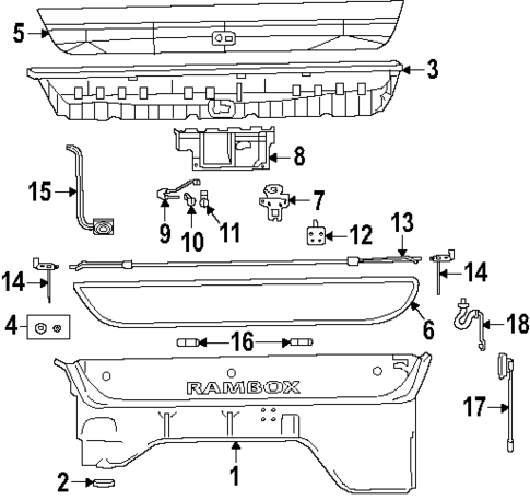 Storage Compartment for 2025 Ram 1500 #0