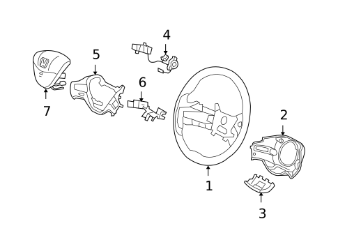 Steering Wheel & Trim for 2006 Honda Civic #0