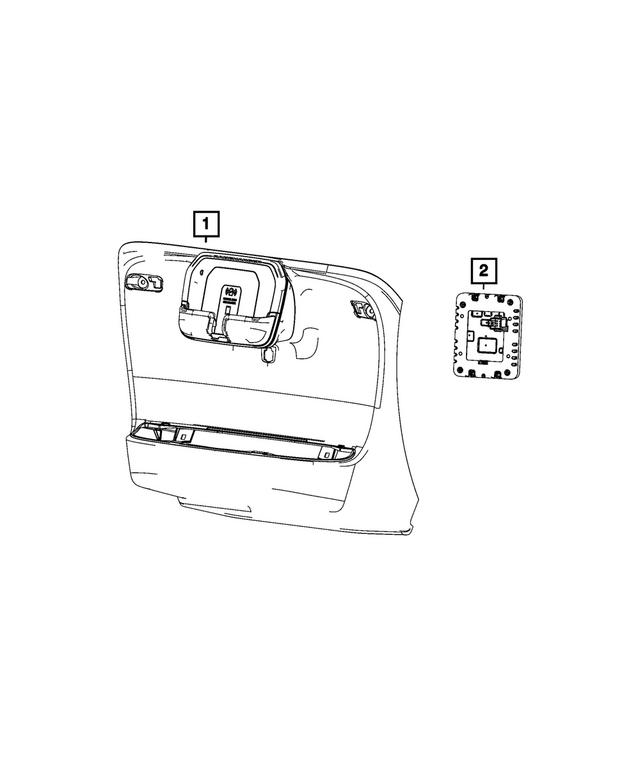 68599565AB - Electrical: Wireless Device Charger for Mopar Image image